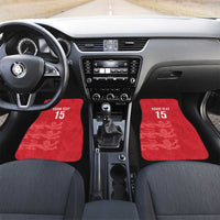 Custom England Cricket Car Mats Go Three Lions - Red Ver
