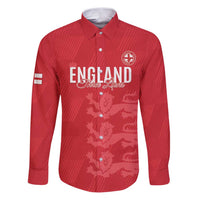 Custom England Cricket Family Matching Puletasi and Hawaiian Shirt Go Three Lions - Red Ver