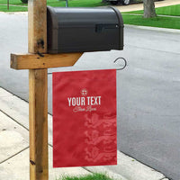 Custom England Cricket Garden Flag Go Three Lions - Red Ver