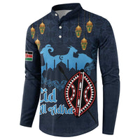 Kenya Happy Eid Mubarak Button Sweatshirt Eid Al-Adha