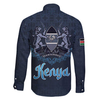 Kenya Happy Eid Mubarak Family Matching Off The Shoulder Long Sleeve Dress and Hawaiian Shirt Eid Al-Adha