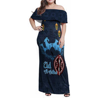 Kenya Happy Eid Mubarak Family Matching Off Shoulder Maxi Dress and Hawaiian Shirt Eid Al-Adha