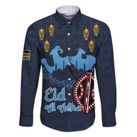 Kenya Happy Eid Mubarak Family Matching Off Shoulder Short Dress and Hawaiian Shirt Eid Al-Adha