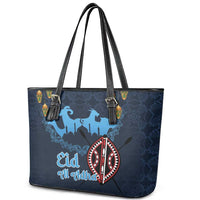 Kenya Happy Eid Mubarak Leather Tote Bag Eid Al-Adha