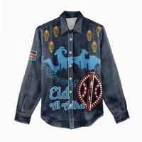 Kenya Happy Eid Mubarak Women Casual Shirt Eid Al-Adha