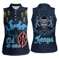Kenya Happy Eid Mubarak Women Sleeveless Polo Shirt Eid Al-Adha