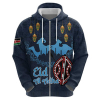 Kenya Happy Eid Mubarak Zip Hoodie Eid Al-Adha