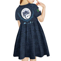 Algeria Happy Eid Mubarak Kid Short Sleeve Dress Eid Al-Adha