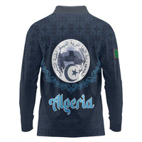 Algeria Happy Eid Mubarak Long Sleeve Polo Shirt Eid Al-Adha
