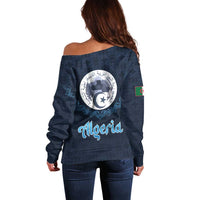 Algeria Happy Eid Mubarak Off Shoulder Sweater Eid Al-Adha