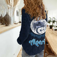 Algeria Happy Eid Mubarak Women Casual Shirt Eid Al-Adha