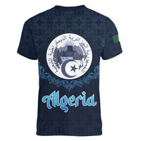 Algeria Happy Eid Mubarak Women V-Neck T-Shirt Eid Al-Adha