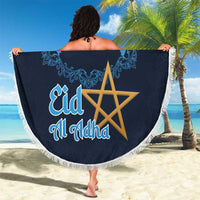 Morocco Happy Eid Mubarak Beach Blanket Eid Al-Adha