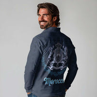 Morocco Happy Eid Mubarak Long Sleeve Polo Shirt Eid Al-Adha