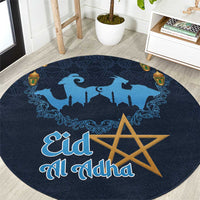 Morocco Happy Eid Mubarak Round Carpet Eid Al-Adha