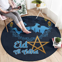 Morocco Happy Eid Mubarak Round Carpet Eid Al-Adha