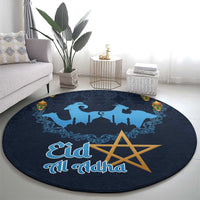 Morocco Happy Eid Mubarak Round Carpet Eid Al-Adha