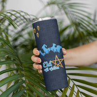 Morocco Happy Eid Mubarak Skinny Tumbler Eid Al-Adha