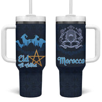 Morocco Happy Eid Mubarak Tumbler With Handle Eid Al-Adha