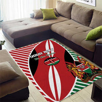 Custom Kenya Rugby Area Rug Flag Style - Wonder Print Shop