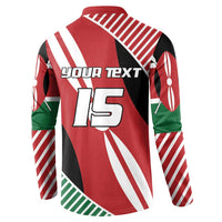 Custom Kenya Rugby Button Sweatshirt Flag Style - Wonder Print Shop