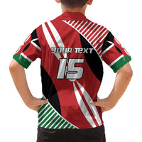 Custom Kenya Rugby Family Matching Long Sleeve Bodycon Dress and Hawaiian Shirt Flag Style - Wonder Print Shop