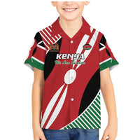 Custom Kenya Rugby Family Matching Mermaid Dress and Hawaiian Shirt Flag Style - Wonder Print Shop