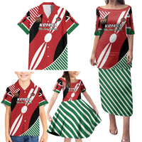 Custom Kenya Rugby Family Matching Puletasi and Hawaiian Shirt Flag Style - Wonder Print Shop