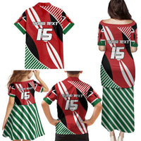 Custom Kenya Rugby Family Matching Puletasi and Hawaiian Shirt Flag Style - Wonder Print Shop