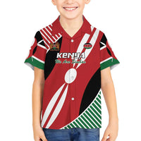 Custom Kenya Rugby Family Matching Puletasi and Hawaiian Shirt Flag Style - Wonder Print Shop