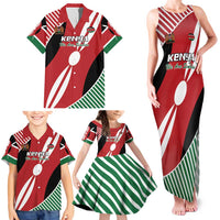 Custom Kenya Rugby Family Matching Tank Maxi Dress and Hawaiian Shirt Flag Style - Wonder Print Shop