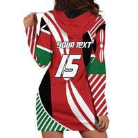 Custom Kenya Rugby Hoodie Dress Flag Style - Wonder Print Shop