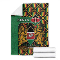 Kenya Blanket Coat Of Arms Kente Pattern