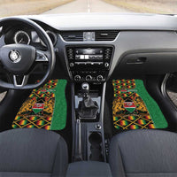 Kenya Car Mats Coat Of Arms Kente Pattern - Wonder Print Shop