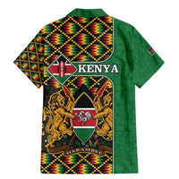 Kenya Family Matching Mermaid Dress and Hawaiian Shirt Coat Of Arms Kente Pattern - Wonder Print Shop