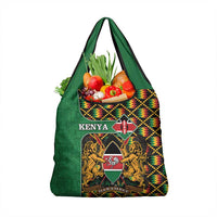 Kenya Grocery Bag Coat Of Arms Kente Pattern