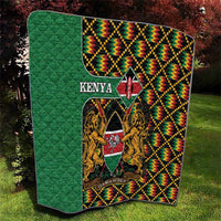 Kenya Quilt Coat Of Arms Kente Pattern - Wonder Print Shop