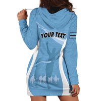 Personalized Botswana Athletics Hoodie Dress Go Champions Go - Wonder Print Shop
