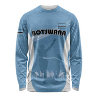 Personalized Botswana Athletics Long Sleeve Shirt Go Champions Go - Wonder Print Shop