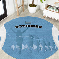 Botswana Athletics Round Carpet Go Champions Go - Wonder Print Shop