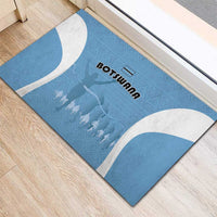 Botswana Athletics Rubber Doormat Go Champions Go - Wonder Print Shop