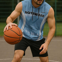 Personalized Botswana Athletics Sleeveless Hoodie Go Champions Go - Wonder Print Shop