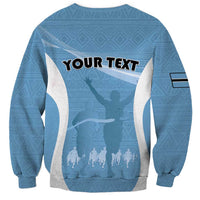 Personalized Botswana Athletics Sweatshirt Go Champions Go - Wonder Print Shop