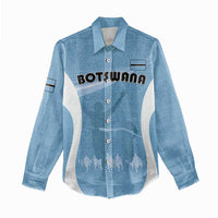 Personalized Botswana Athletics Women Casual Shirt Go Champions Go - Wonder Print Shop