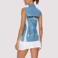 Personalized Botswana Athletics Women Sleeveless Polo Shirt Go Champions Go - Wonder Print Shop