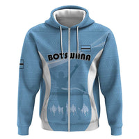 Personalized Botswana Athletics Zip Hoodie Go Champions Go - Wonder Print Shop