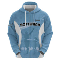 Personalized Botswana Athletics Zip Hoodie Go Champions Go - Wonder Print Shop
