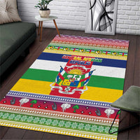 Central African Republic Christmas Area Rug Joyeux Noel - Wonder Print Shop