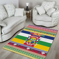Central African Republic Christmas Area Rug Joyeux Noel - Wonder Print Shop