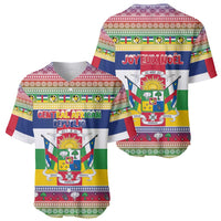 Central African Republic Christmas Baseball Jersey Joyeux Noel - Wonder Print Shop